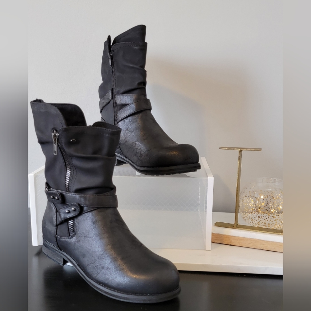 Black Lane Bryant Boots 9W